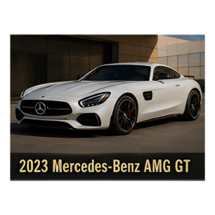 Póster Coche deportivo de lujo moderno Mercedes-Benz AMG
