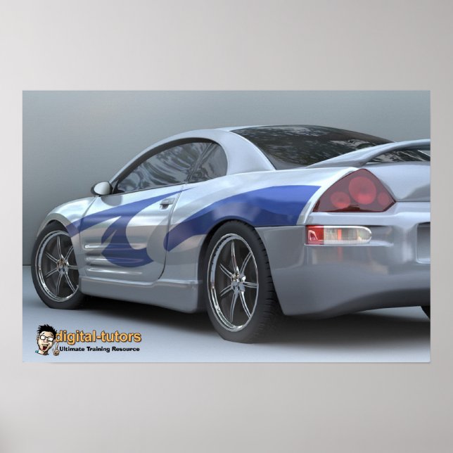 Póster Coche Digital Tutors Poly Kit (Frente)