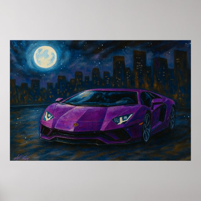 Póster Coche Eclipse Urbano (Frente)