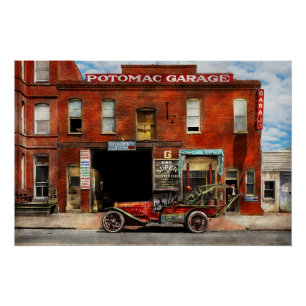 Póster Coche - Garaje - Garaje de los inadaptados 1922