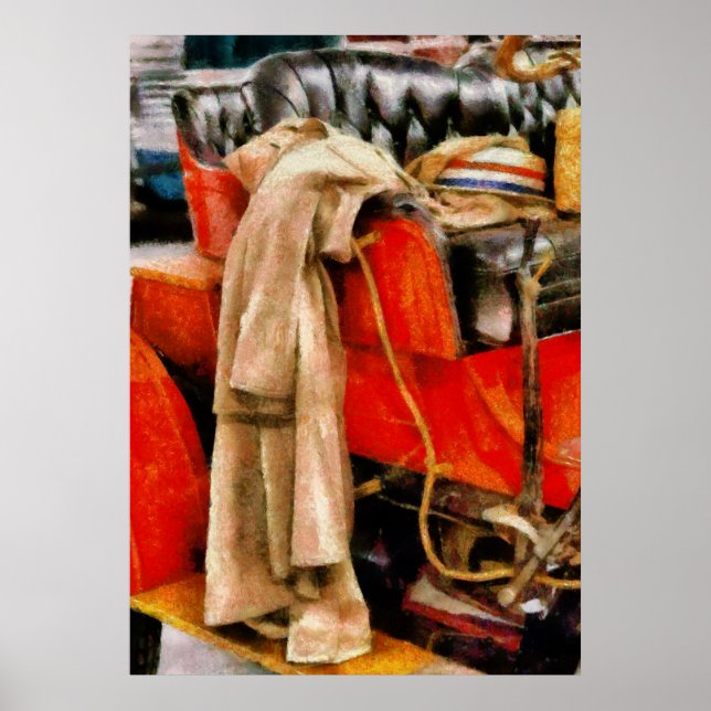 Póster Coche - Listo para un día fuera (Frente)