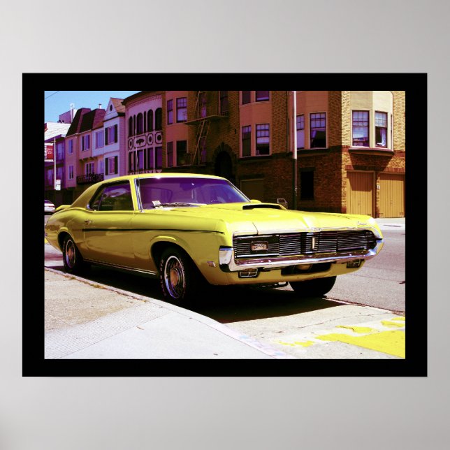Póster Coche muscular, San Francisco (Frente)