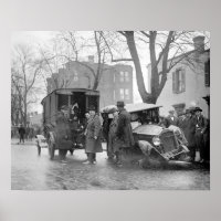 Coche naufragado de Bootlegger, 1922. Foto de cose