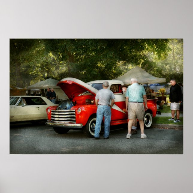 Póster Coche - Tipos y coches (Frente)
