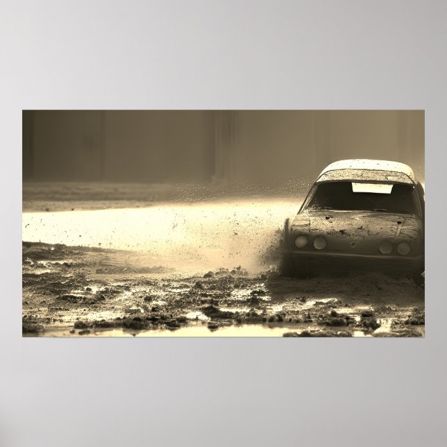 Póster Coche viejo (Frente)