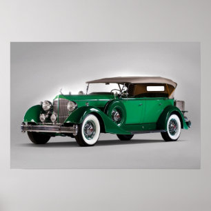 Póster coche viejo
