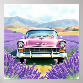 Póster Coche Vintage