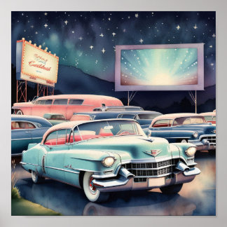 Póster Coche Vintage