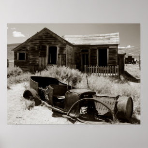 Póster Coche y casa, Bodie