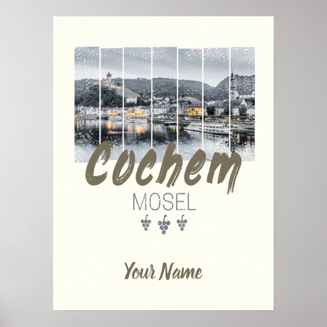 Póster Cochem en el recuerdo de la época de Moselle Germa (Frente)