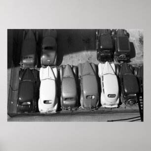 Póster Coches clásicos con clase, los años 40