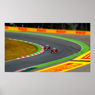 Póster Coches de Carreras