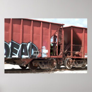 Póster Coches de tren juntados