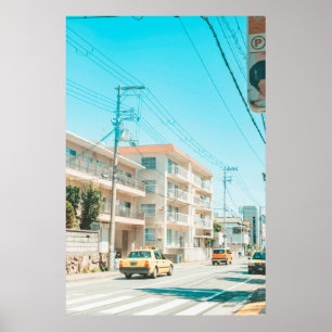 PÓSTER COCHES EN LA CARRETERA