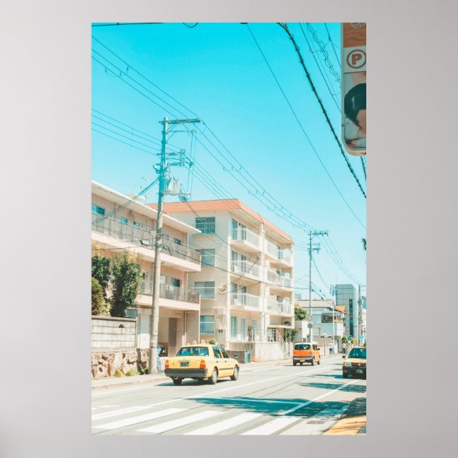 PÓSTER COCHES EN LA CARRETERA (Frente)