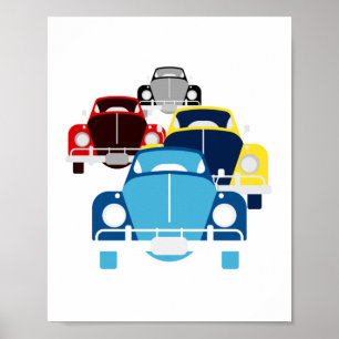 Póster Coches viejos
