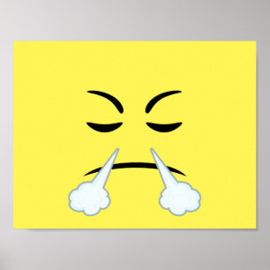 Póster Cocido al vapor de emoji al vapor
