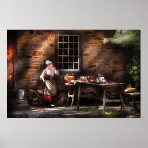 Póster Cocina al aire libre