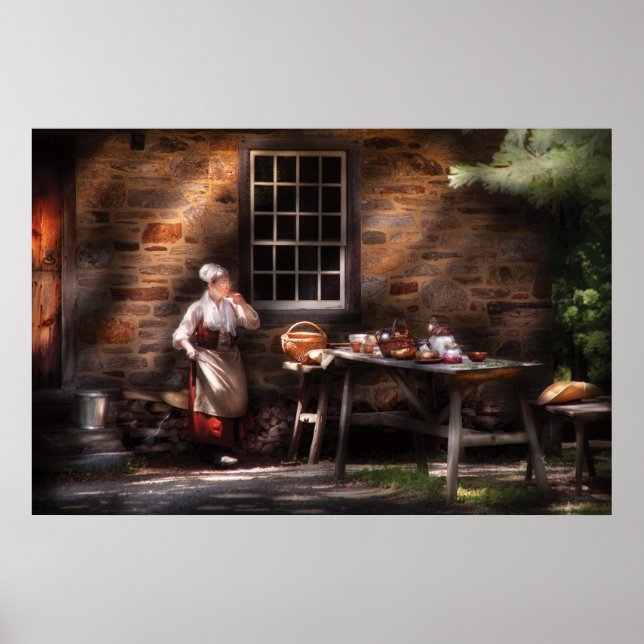 Póster Cocina al aire libre (Frente)