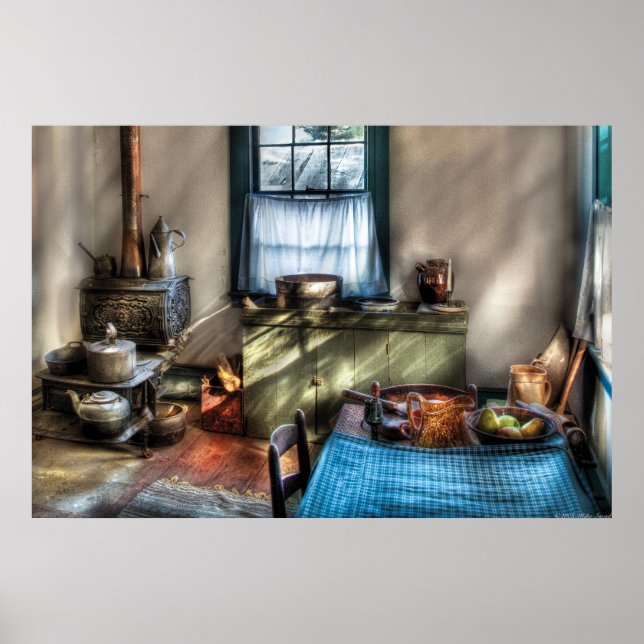 Póster Cocina - Cocina a la antigua (Frente)