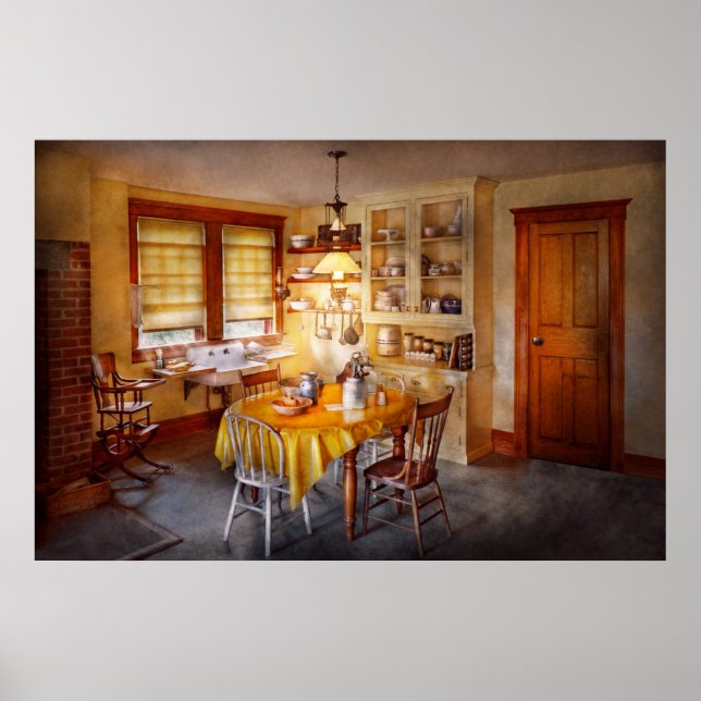 Póster Cocina - Cocina típica de granja (Frente)