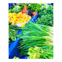 Cocina colorida de verduras frescas del mercado