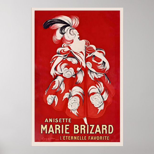 Póster Cocina de alcohol francés Anisette Marie Brizard (Frente)