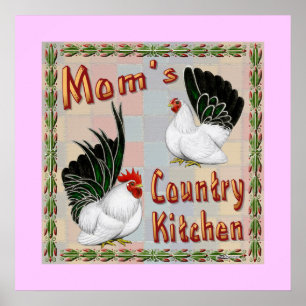 Póster Cocina de campo de mamá