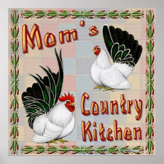 Póster Cocina de campo de mamá (Frente)
