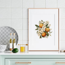 Cocina de flores de Naranja de época