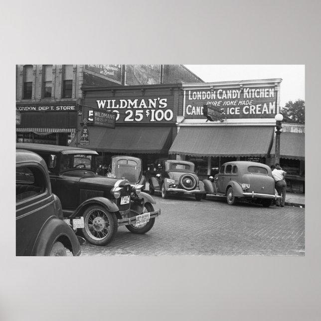 Póster Cocina de golosinas de Londres, 1938 (Frente)