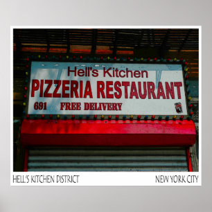 PÓSTER COCINA DE LOS INFIERNOS DE LA PIZZERÍA