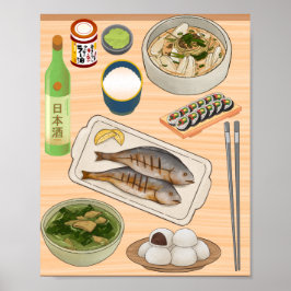 Póster cocina de mesa