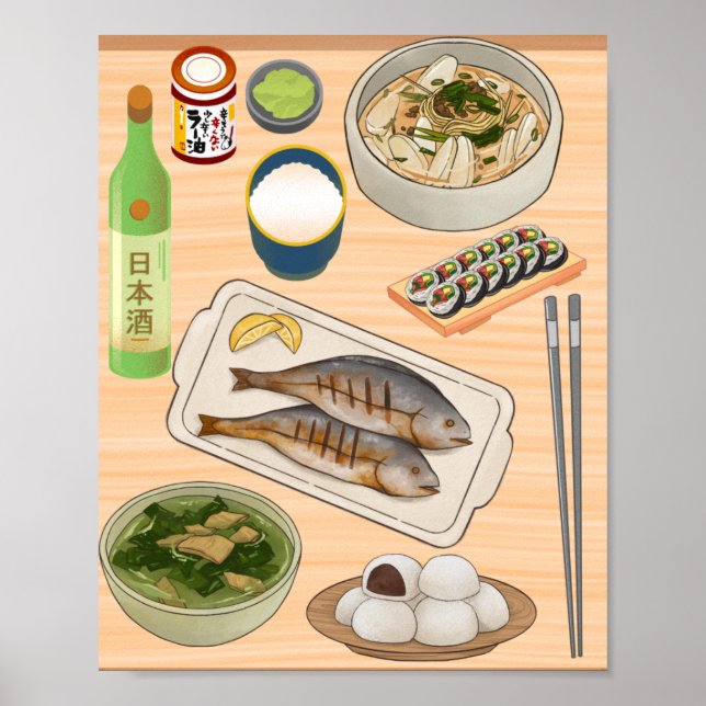 Póster cocina de mesa (Frente)