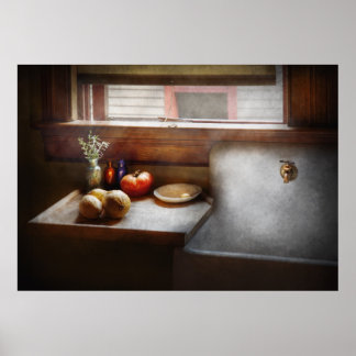 Póster Cocina - Fregadero - Granja cocina