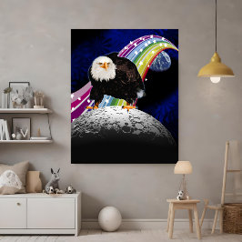 Póster Cocina Guay Arcoiris lunar Eagle Moon Landing
