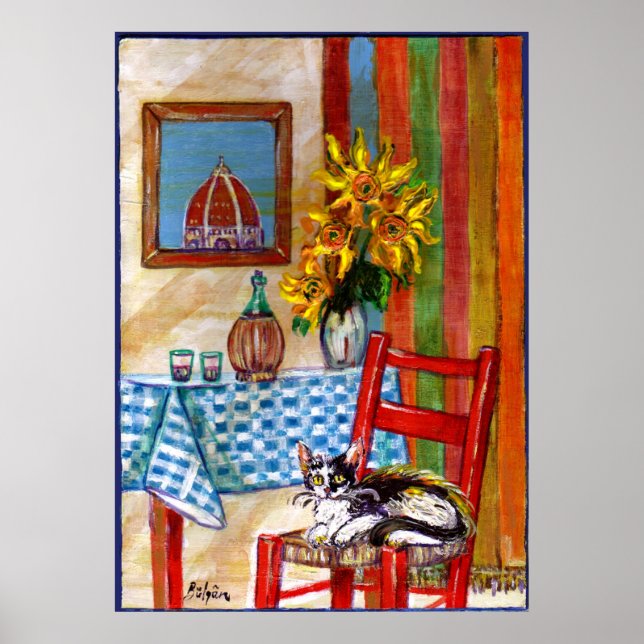 PÓSTER COCINA ITALIANA EN FLORENCIA (Frente)