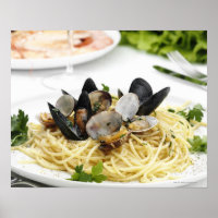 Cocina italiana. Spaghetti alle vongole.