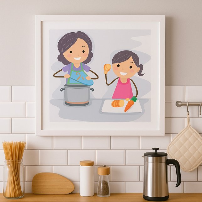 Póster Cocina Materna E Hija (Subido por el creador)