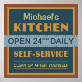 Póster Cocina - nombre personalizado - poster