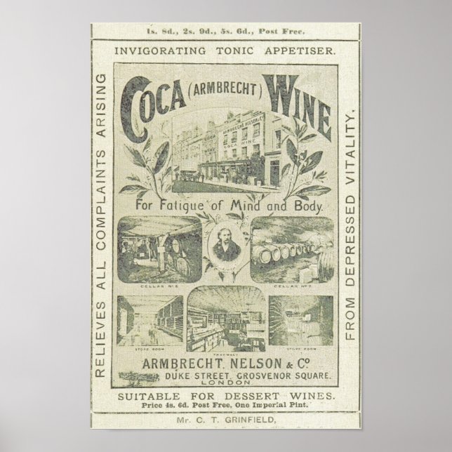 Póster Cocina publicitaria de periódicos antiguos (Frente)