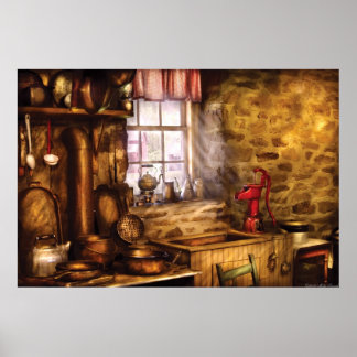 Póster Cocina - Una cocina bastante antigua
