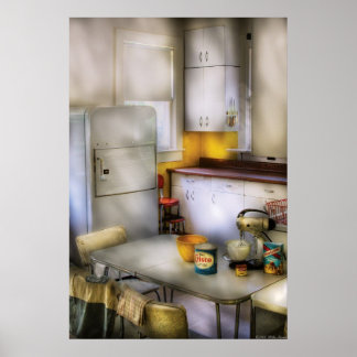 Póster Cocina - Una cocina de los años 60