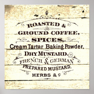 Póster Cocina vintage