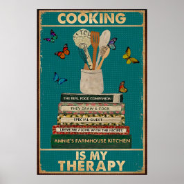 Póster Cocinar es mi cosecha terapéutica