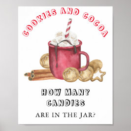 Póster Cocinas y cacao Adivina cuántos dulces