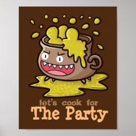 Póster Cocinemos Personalizables para La Fiesta