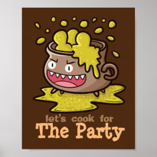 Póster Cocinemos Personalizables para La Fiesta