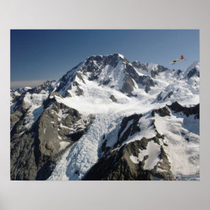 Póster Cocinero del Mt, Nueva Zelanda