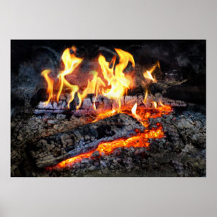 Póster Cocinero - estufa - el registro de Yule
